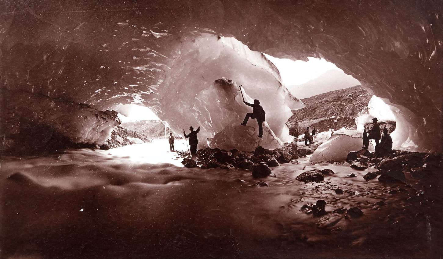 Adolphe Braun, Sous le glacier de Grindelwald, 1866