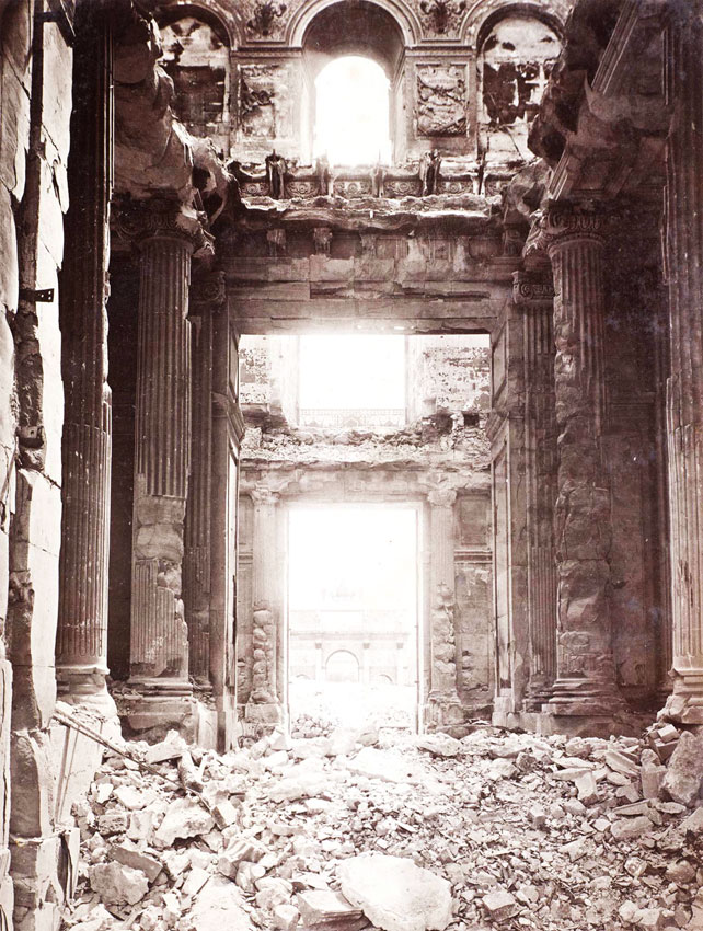 Adolphe Braun, Palais des Tuileries, 1871