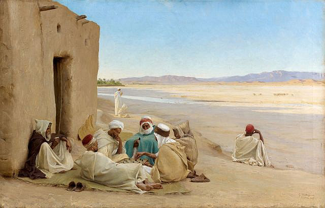Georges Bretegnier, Partie de dames à Biskra