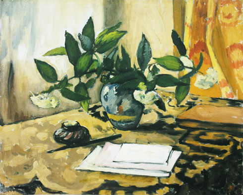 Jean Challié, Nature morte à l'encrier, 1920-1921.
