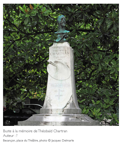 Théobald Chartran, buste, Besançon