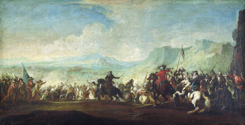 Jacques Courtois, Bataille entre Chrétiens et Turcs