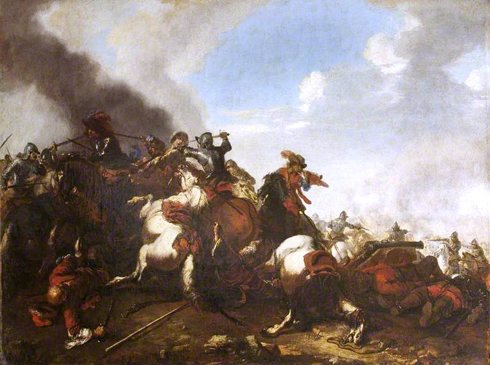 Jacques Courtois, Scène de bataille