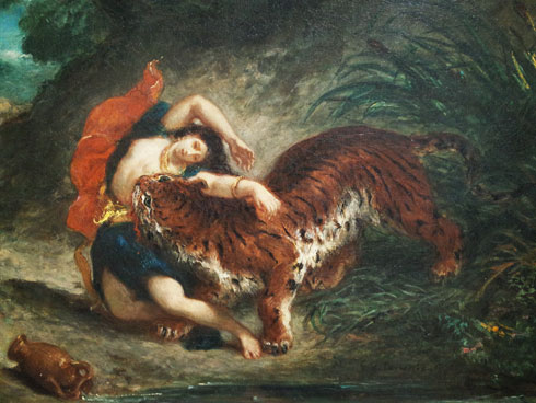 De Artibus Sequanis, Eugène Delacroix, Indienne mordue par un tigre
