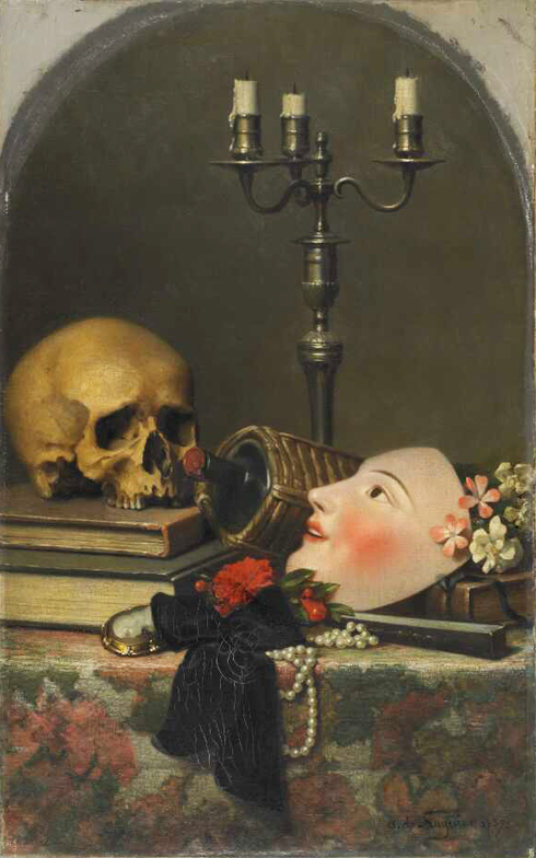 Gabriel Auguste Claire Armand de Fraguier, Vanité au masque