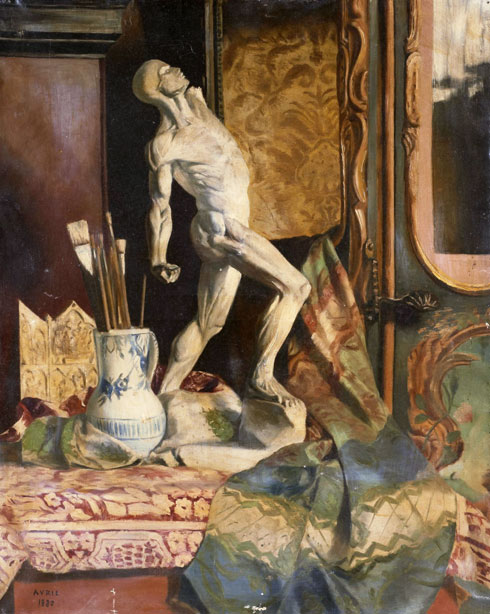 Georges Girardot, Composition à l'écorché et au triptyque