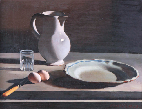 Pierre Jouffroy, Nature morte au pichet et aux œufs