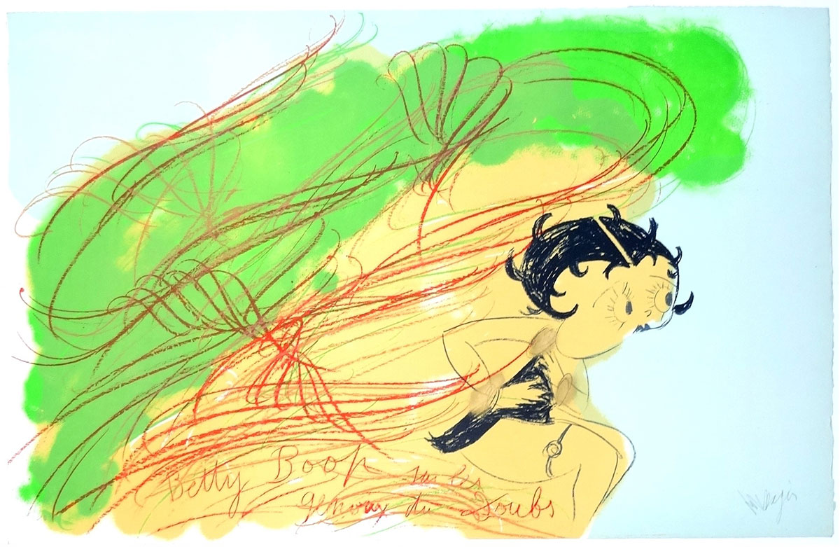 Jean Messagier, Betty Boop sur les genoux du Doubs