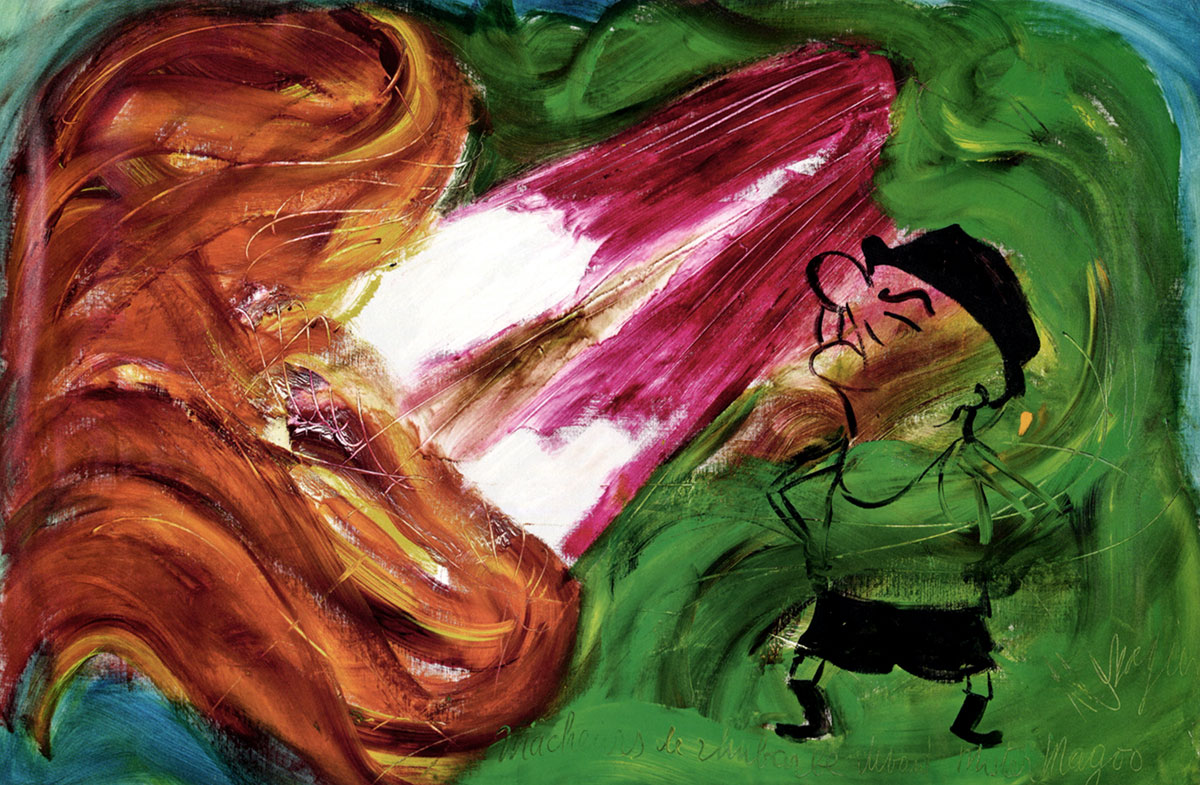 Jean Messagier, Mâcheurs de rhubarbe devant Mister Magoo