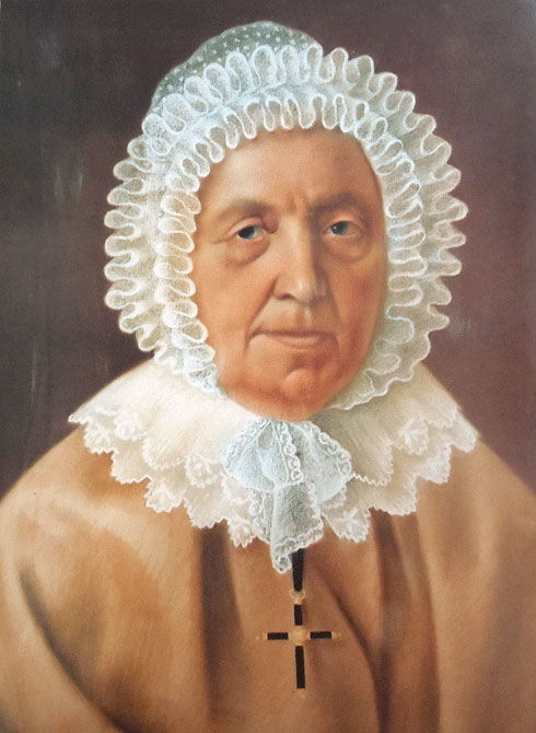 Louis Pasteur, Claudine Benoiste Parpandet, (1758-1847) dite sœur Constance en habit de religieuse, cousine des Blondeau, 1839.
Portrait au pastel exécuté par Louis Pasteur en 1839..