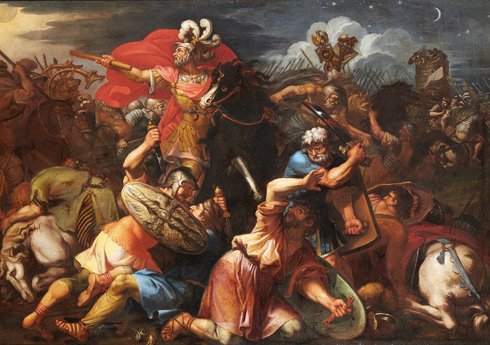 François Perrier, La Bataille de Josué contre les Armoréens