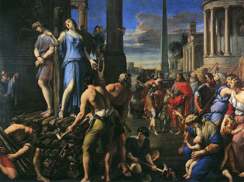 François Perrier, Olinde et Sophronie sur le bûcher