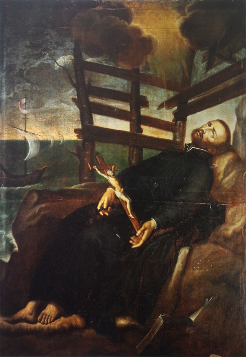 Claude Perrin, Mort de saint François-Xavier