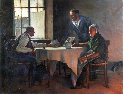 Edmond Picard (1851-1911), Les Adieux du Marin, musée des Beaux-Arts de Dole (Jura)