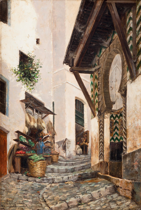 Émile Regnault de Maulmain, Marchand de fruits et légumes dans la kasbah d'Alger