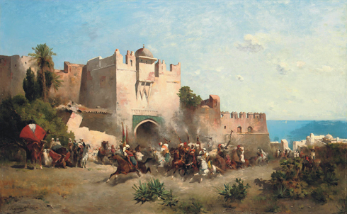 Émile Regnault de Maulmain, À la porte de la ville