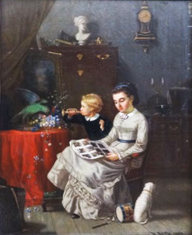 Hippolyte Rith, Petit garçon à la trompette et au perroquet