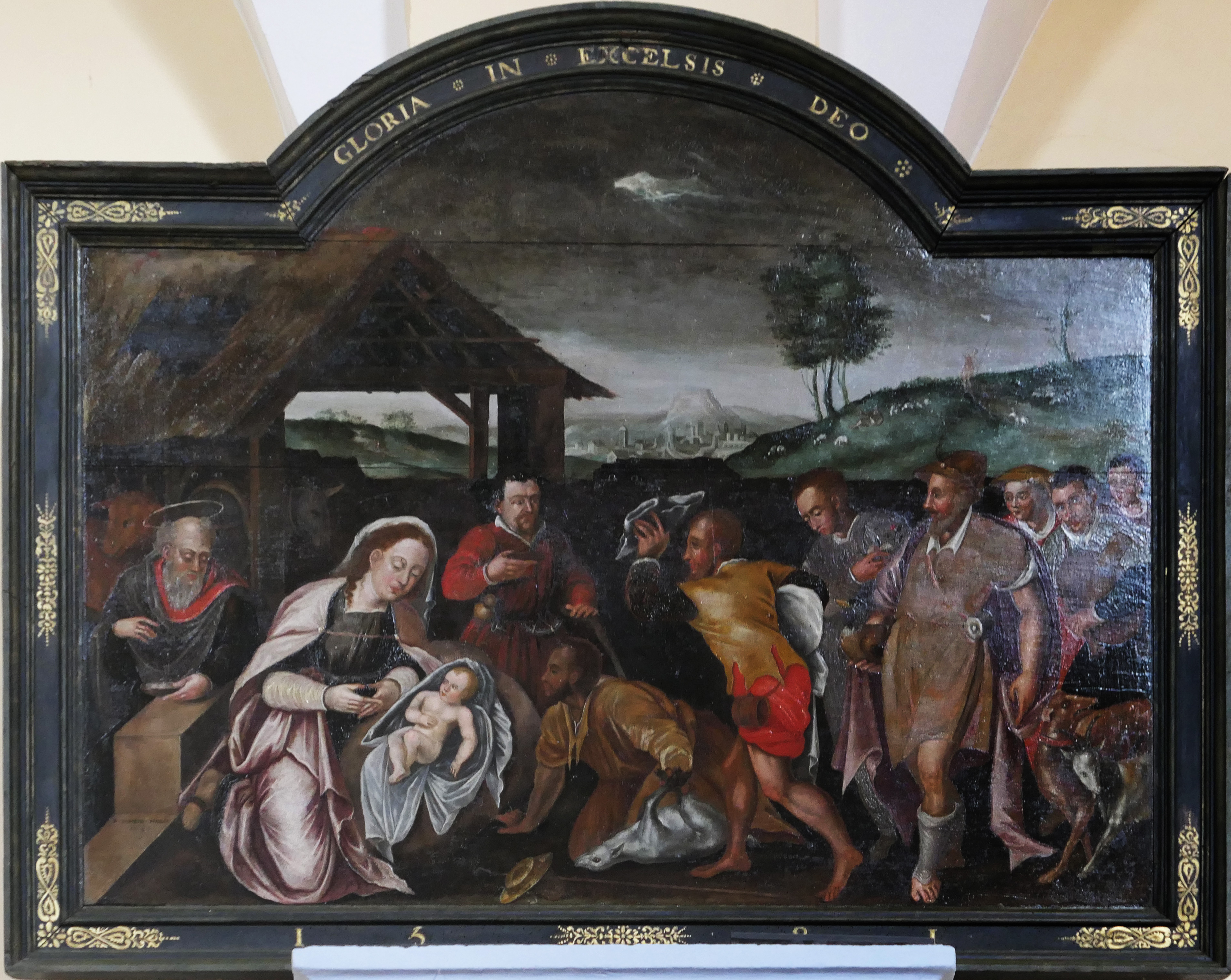 Bénigne Sambin, Adoration des bergers, 1581, église de Coulans-sur-Lison