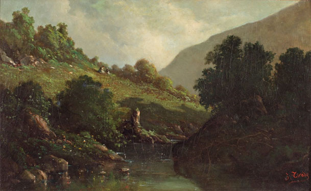 Jules Félicien Tirode, Paysage de Franche-Comté.