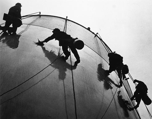 François Tuefferd, Nettoyage du Normandie, Saint-Nazaire, 1935