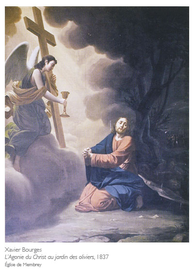 Xavier Bourges, L'Agonie du Christ au jardin des oliviers, église de Membrey, Jura