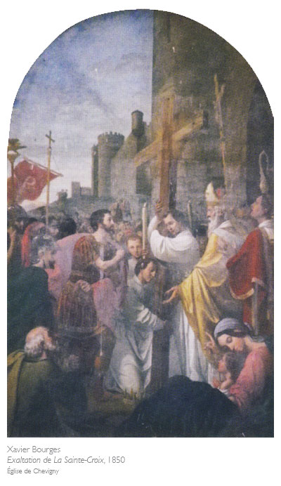 Xavier Bourges, L'Exaltation de la Sainte-Croix, église de Chevigny, Jura