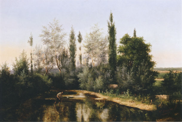 Victor Maire (1827-1881), Un pêcheur dans la Cuisance